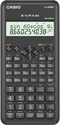 Calculadora Científica FX-82MS-2-S4-DH 240 Funções Preta Casio