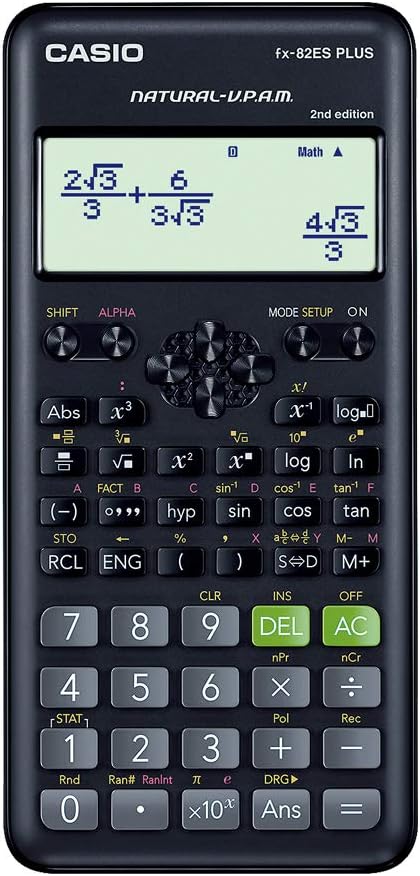 CALCULADORA CIENTIFICA 252 FUNCOES FX-82ES PLUS-2nd Edition PRETA Casio