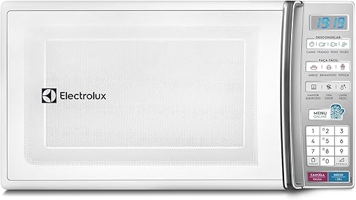Micro-ondas Electrolux 27L Branco com 55 receitas pré-programadas e Função Tira Odor (MB37R) 127V