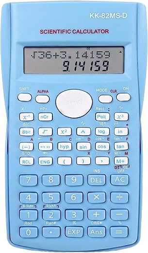 Calculadora Científica de Engenharia, 240 Funções, Display de Linha Dupla, Ideal para Escola e Escritório (Rosa)